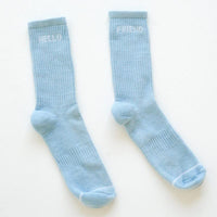 Recycled Anti-Microbial Compression Travel Socks - Blue